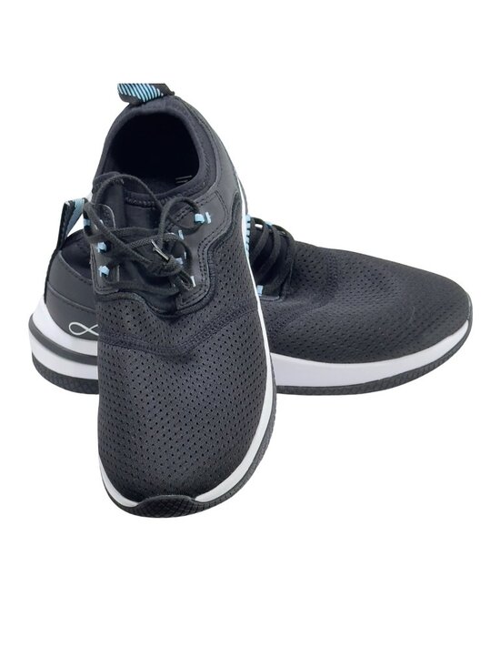 Infinity Shoes - INFINITY Women's Black Blue Nurse's Sneakers Mesh Upper Lightweight Size 8.5